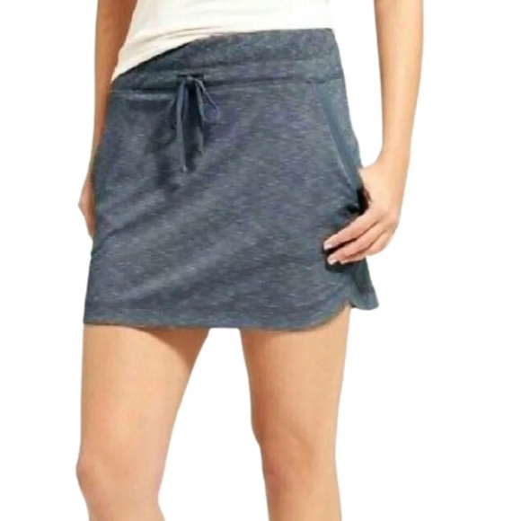 Athleta Techie Terry Skirt Heather Blue - Picture 2 of 6